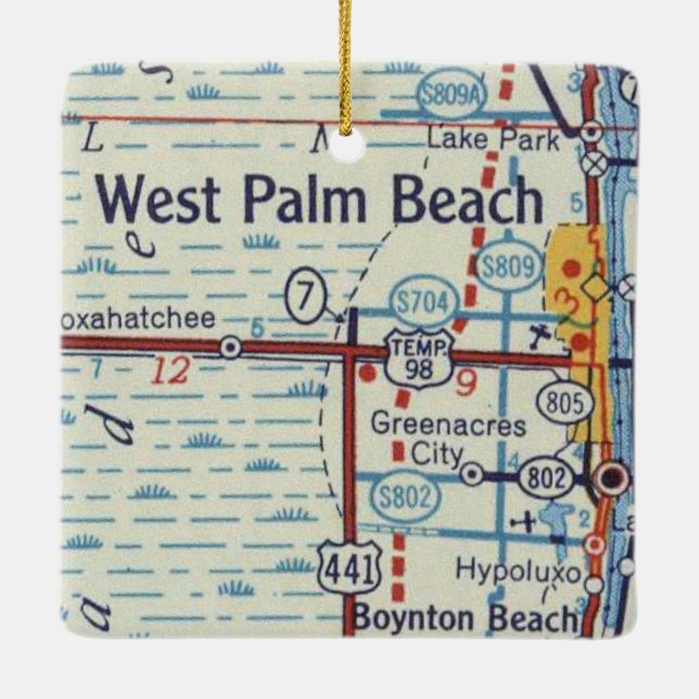Ornement En Céramique West Palm Beach (Dos)