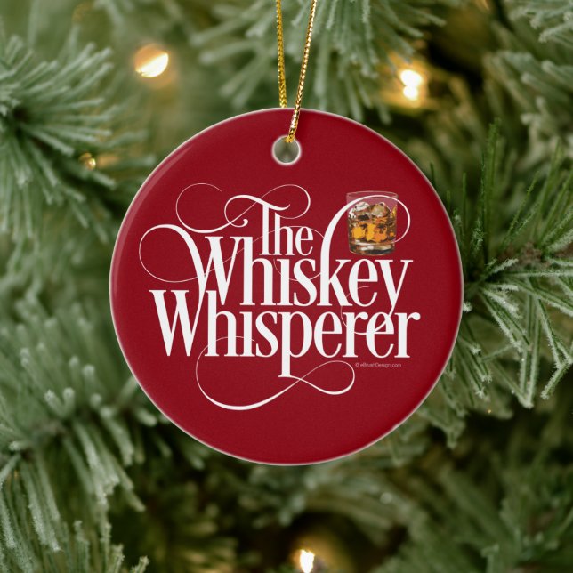 Ornement en céramique Whiskey Whisperer (Arbre)