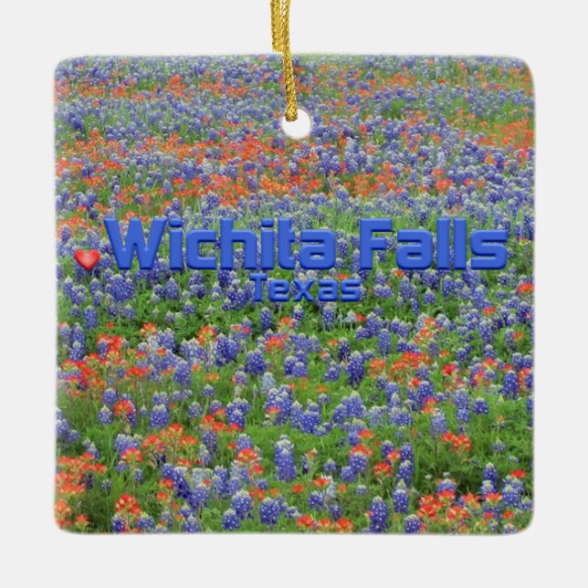 Ornement En Céramique Wichita Falls TX (Devant)
