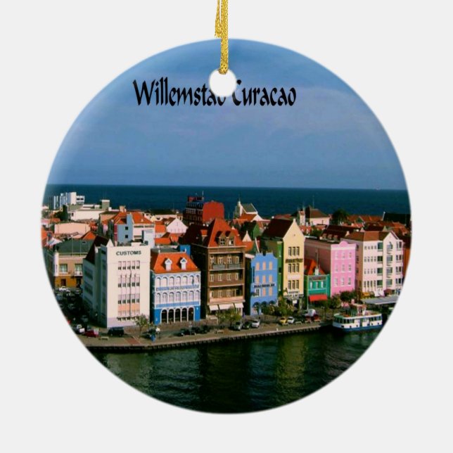 Ornement En Céramique Willemstad Curaçao (Dos)