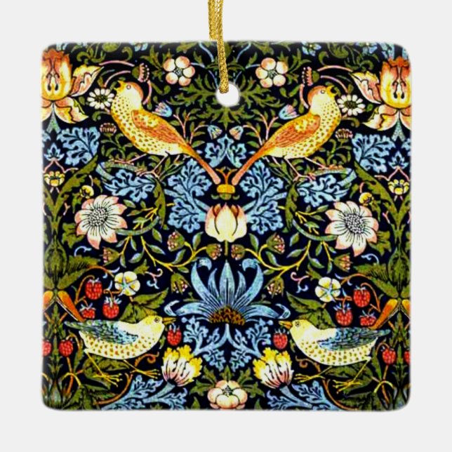 Ornement En Céramique William Morris - Thief aux fraises (Devant)