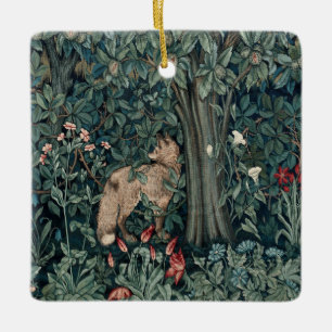 Ornement En Céramique William Morris Woodland Tapestry Fox
