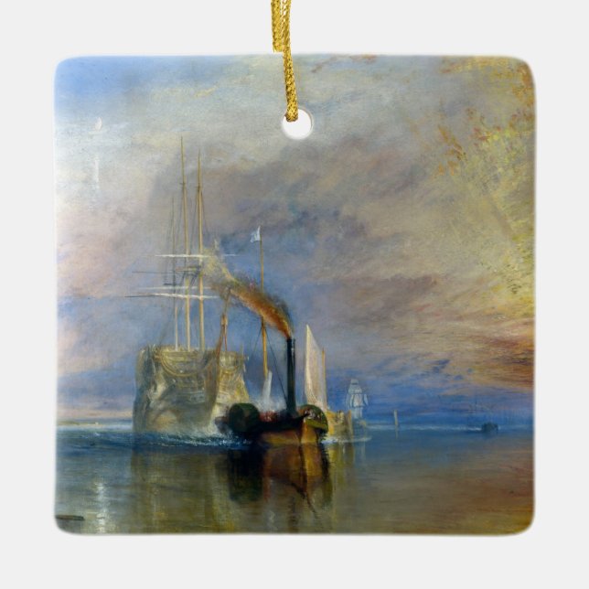 Ornement En Céramique William Turner - Le Fighting Temeraire (Devant)