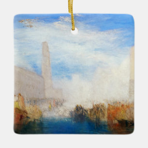 Ornement En Céramique William Turner - Venise, la Piazzetta