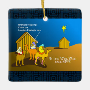 Ornement En Céramique Wise Men Geocaching Christmas Ceramic Ornament