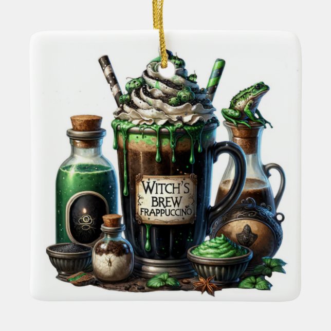 Ornement En Céramique Witch Frappuccino (Devant)