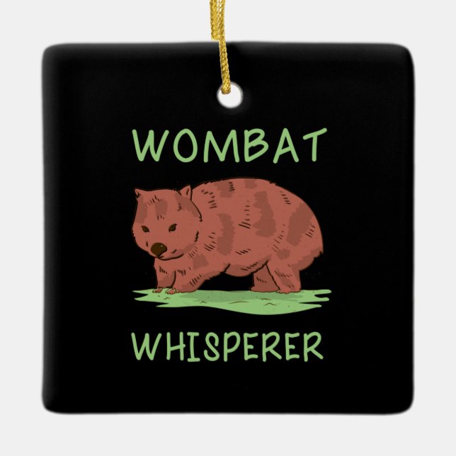 Ornement En Céramique Wombat Whisperer (Devant)
