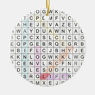 Ornement En Céramique Word Search