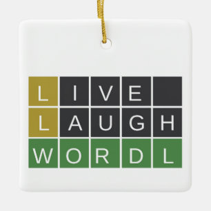 Ornement En Céramique Wordle ornament 