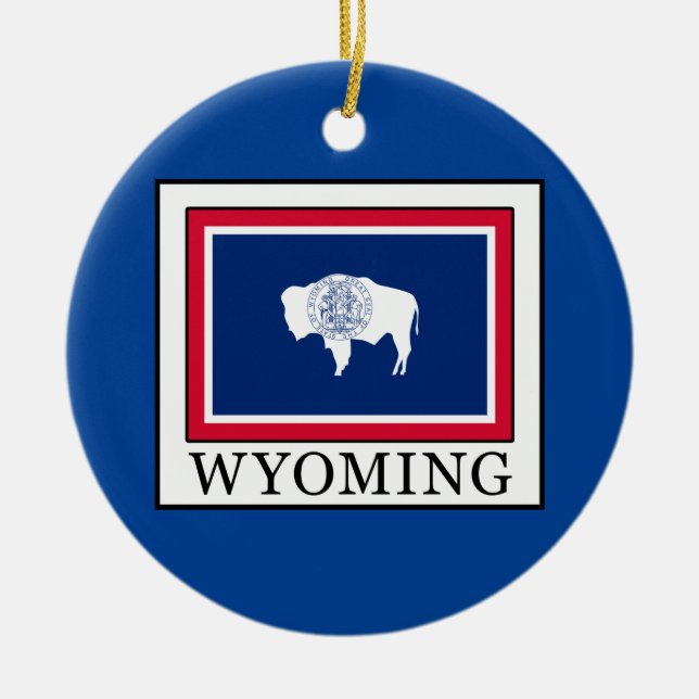 Ornement En Céramique Wyoming (Devant)