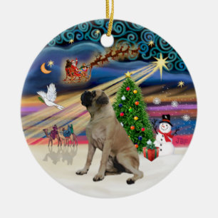 Ornement En Céramique Xmas Magic - Bouledogue Anglais