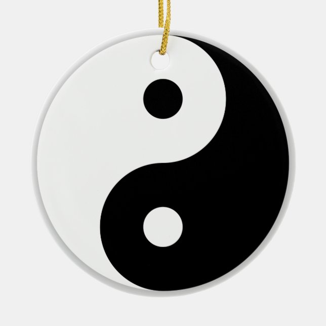 Ornement En Céramique Yin et Yang (Devant)