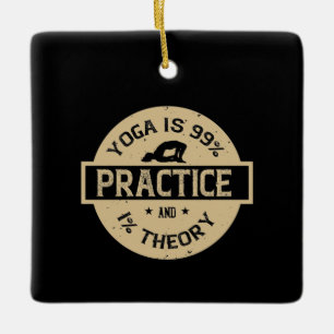 Ornement En Céramique Yoga, Om, Peur, Entraînement, Méditation, Enseigna
