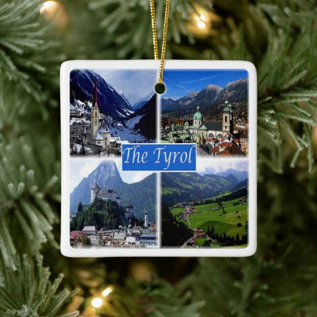 Ornement En Céramique zAT007 LE TYROL AUTRICHIEN, Autriche, (Arbre)