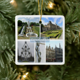 Ornement En Céramique zBE005 BRUXELLES, Manneken Pis, Belgique,