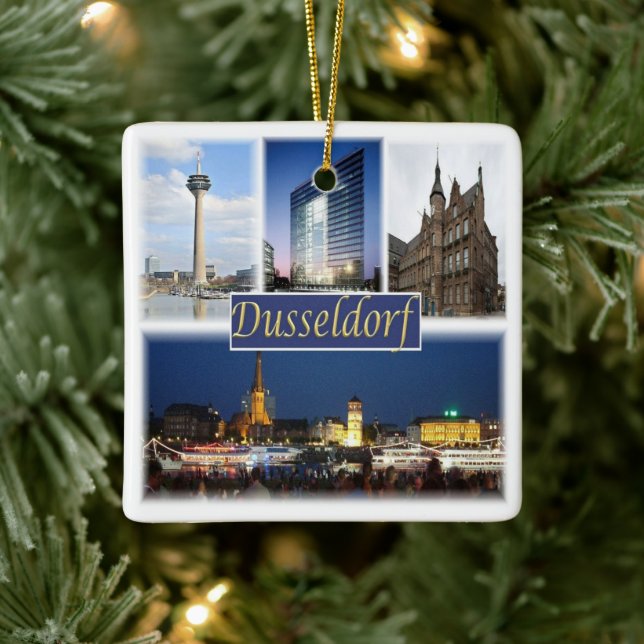 Ornement En Céramique zDE008 DUSSELDORF, Allemagne, Europe, (Arbre)