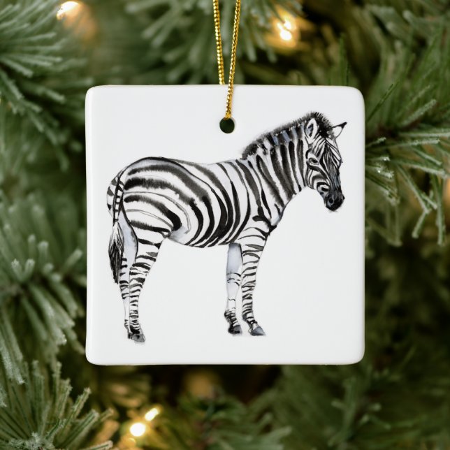 Ornement En Céramique Zebra (Arbre)