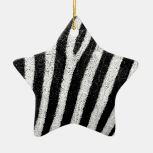 Ornement En Céramique zebra Stripes