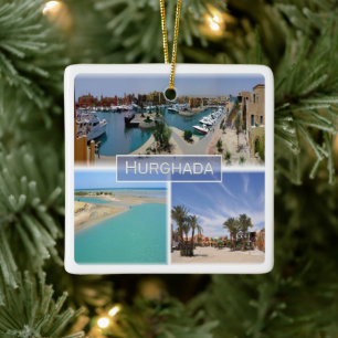 Ornement En Céramique zEG065 mosaïque de la mer Rouge de HURGHADA en Égy