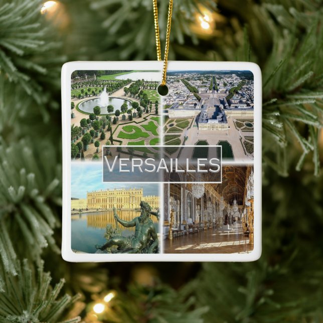 Ornement En Céramique zFR042 VERSAILLES Le Palais, France, (Arbre)