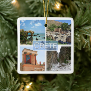 Ornement En Céramique zGR021 pot-pourri de CRÈTE, Grèce, Europe,