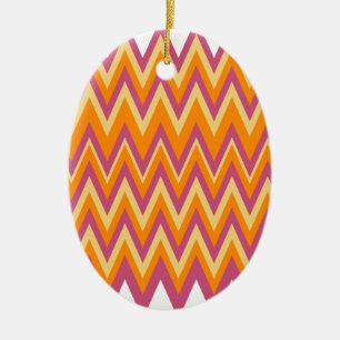 Ornement En Céramique Zigzag tribal aztèque