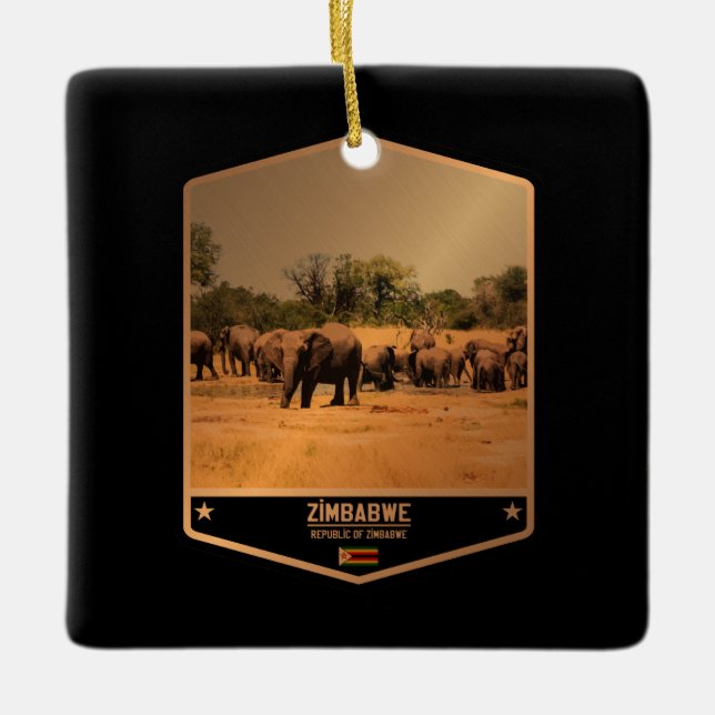 Ornement En Céramique Zimbabwe (Devant)