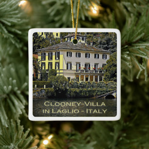 Ornement En Céramique zLMD116 CLOONEY-VILLA Laglio Lake Como,