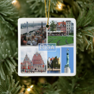 Ornement En Céramique zLV003 RIGA, Latvijas, Republika Lettonie,