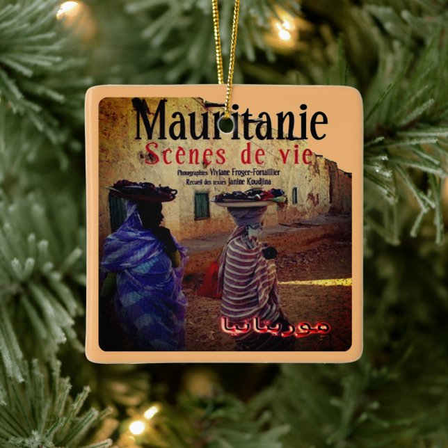 Ornement En Céramique zMR004 MAURITANIE, Afrique, (Arbre)