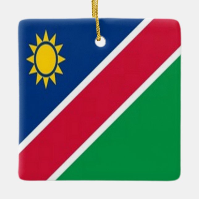 Ornement En Céramique zNA001 NAMIBIE, drapeau, Afrique, (Devant)