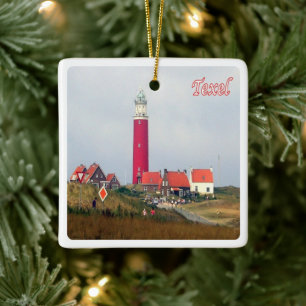 Ornement En Céramique zNL023 TEXEL LIGHTHOUSE Frise,