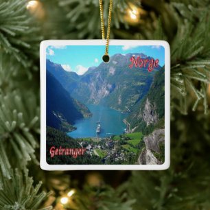 Ornement En Céramique zNO005 GEIRANGER, Norvège, Europe,