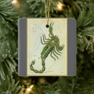 Ornement En Céramique Zodiaque vintage, Astrologie Scorpio Constellation