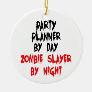 Ornement En Céramique Zombie Slayer