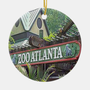 Ornement En Céramique Zoo Atlanta, Zoo Atlanta Ornament, Zoo Atlanta
