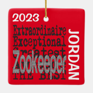 Ornement En Céramique Zookeeper Extraordinaire CUSTOM