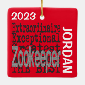 Ornement En Céramique Zookeeper Extraordinaire CUSTOM