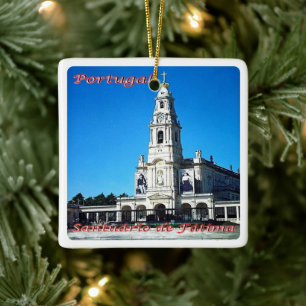 Ornement En Céramique zPT011 SANCTUAIRE DE FATIMA, Portugal,