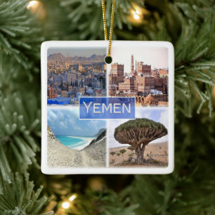 Ornement En Céramique zYE003 YEMEN, Mosaïque, Asie,