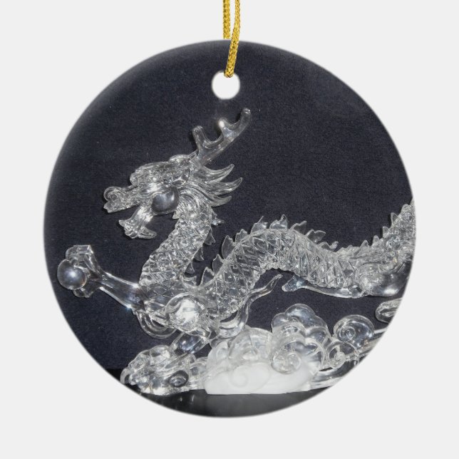 Ornement en cristal de dragon (Devant)