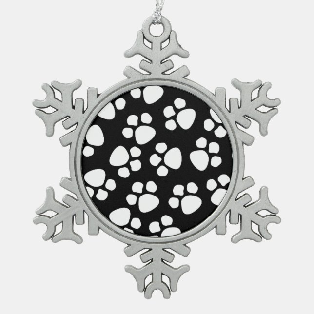 ornement en étain empreinte de patte (Devant)