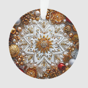 ornement en flocon de neige 3d