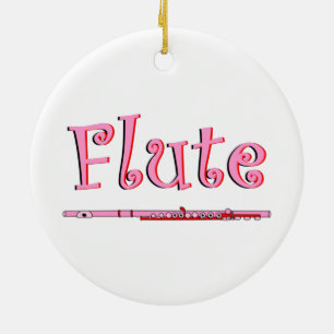 Ornement en flûte rose