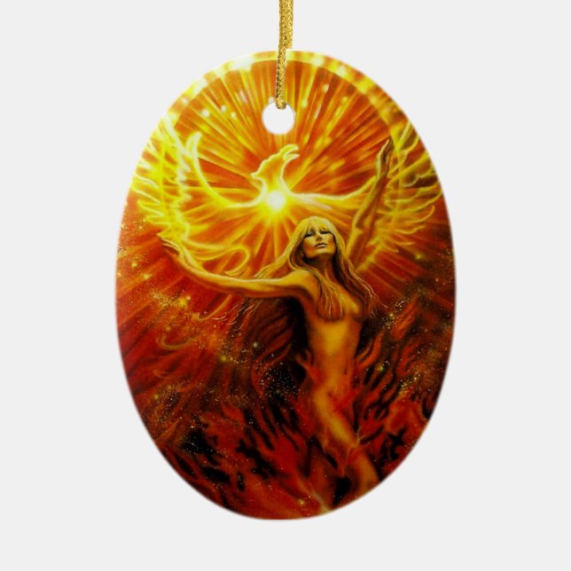 Ornement en hausse de Phoenix par l'iris de Lisa (Devant)