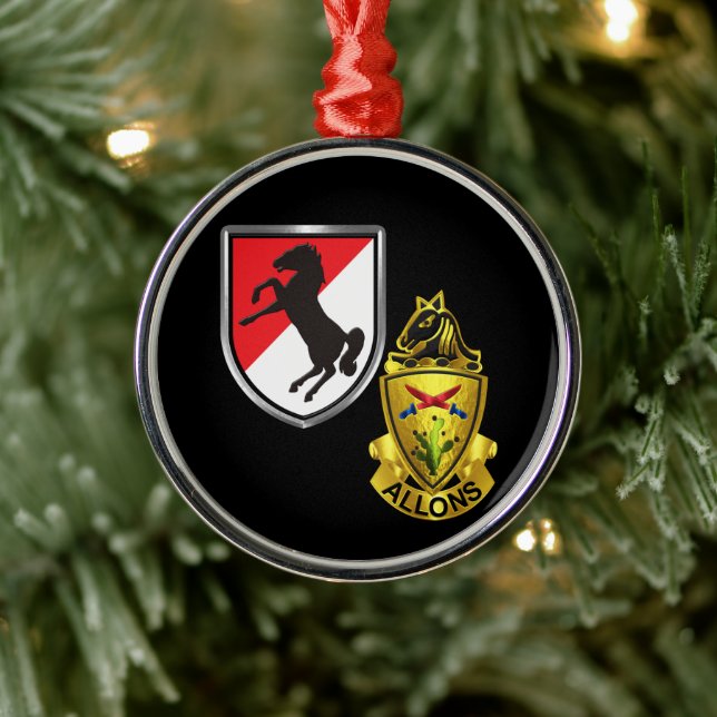 Ornement En Métal 11e régiment de cavalerie blindée Noël (Arbre)