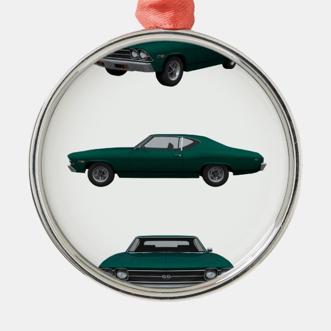Ornement En Métal 1969 Chevelle SS : (Devant)