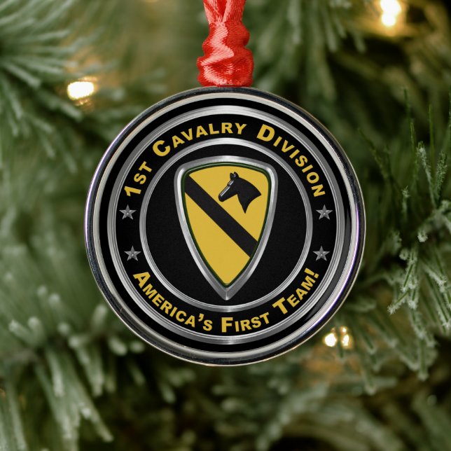 Ornement En Métal 1ère division de cavalerie Noël (Arbre)