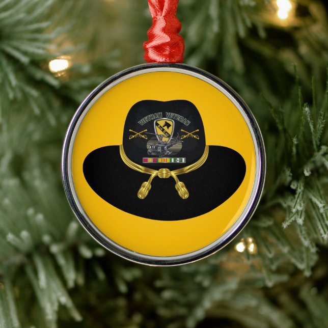Ornement En Métal 1ère division de cavalerie Vietnam Noël (Arbre)