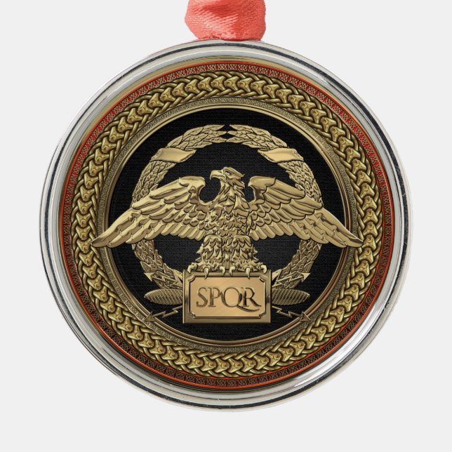 Ornement En Métal [200] Gold Roman Imperial Eagle on Gold Medallion (Devant)